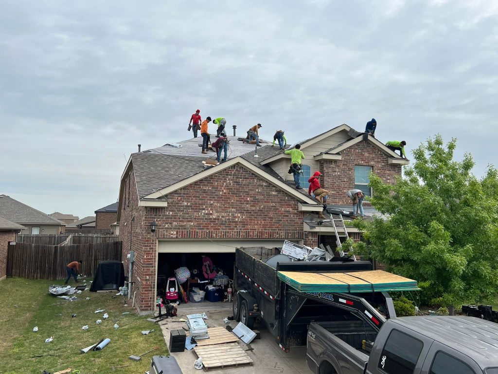 Common roof damage after. a storm